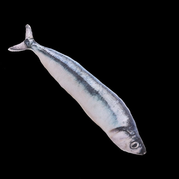 OUNONA Creative Fish Shape Throw Pillow Soft Plush Toy for Home Decor 20cm