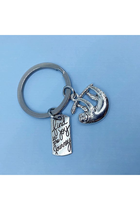 Creative Metal Animal Key Chain with Sloth Pendant for Unique Key Chain Hanging