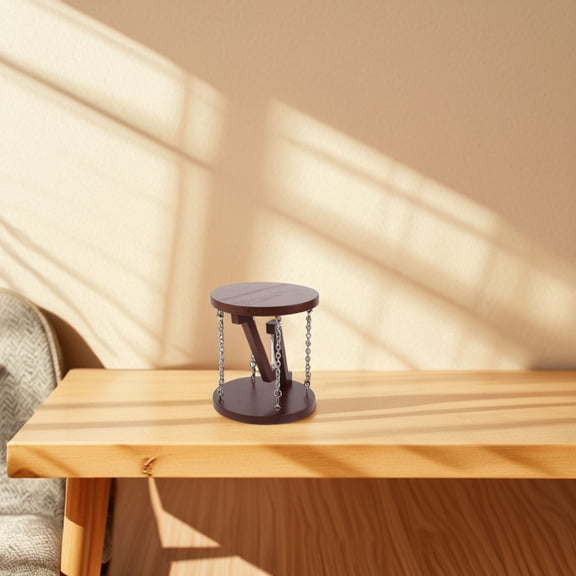 OUNONA Coffee Floating Shelf Unique Home Decor Wooden Structure Adjustable Storage Model 36.0x12.0x12.0 cm