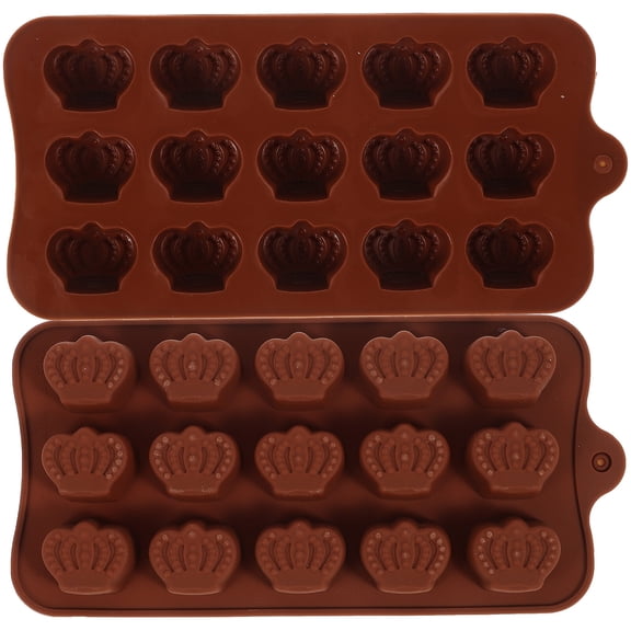 Tineasur Set of 2 Non-Stick Chocolate Molds for Candy Making, Baking, Dessert Decoration and More