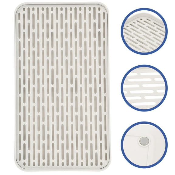 BALAHAPY Drain Tray White PP 1Pack 12.2X6.9X0.9In