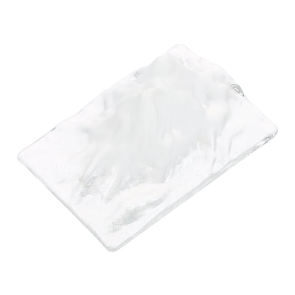 OUNONA Crystal Clear Ice Model Statue with Artistic Matte Finish for Modern Landscape Rockery Display