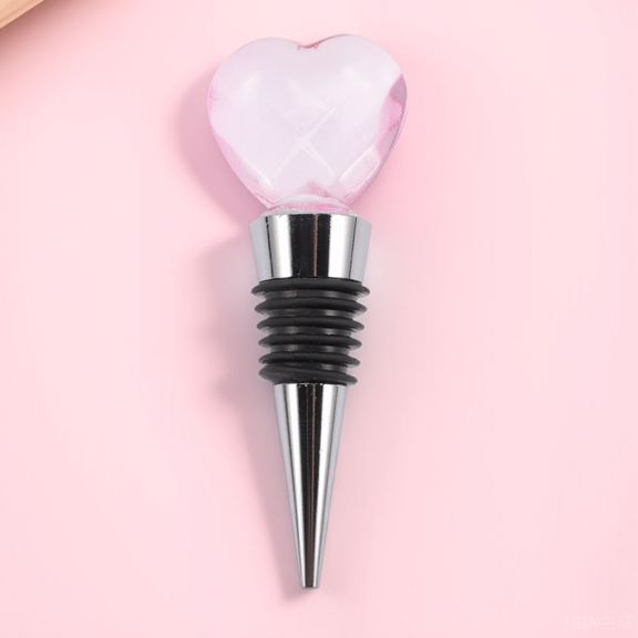 OUNONA Crystal Decorative Wine Stopper for Wedding Celebration 1Set