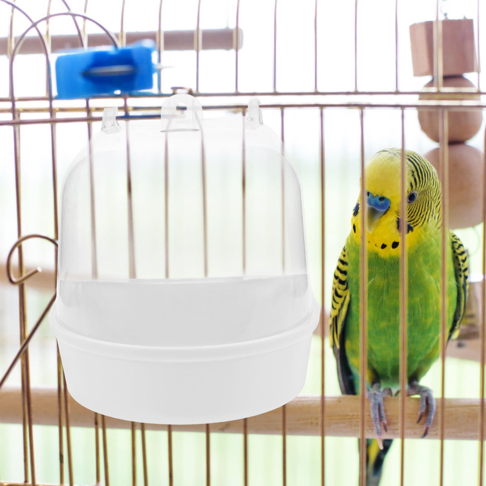 OUNONA ABS Bird Bath for Small Birds, Transparent Design, Safe and ...