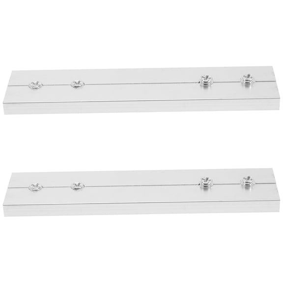 OUNONA 2Pcs Strong Aluminum Curtain Rail Connector for Window Track Extensions
