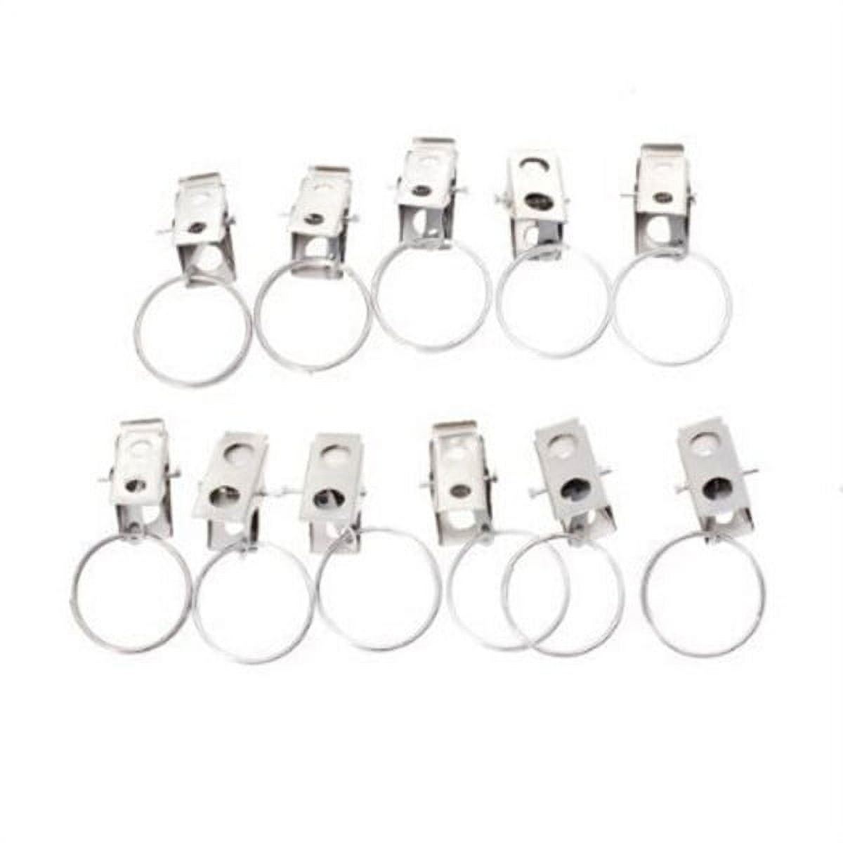 OUNONA Curtain Rod Clip Rings Drapery Clips 20pcs - Walmart.com