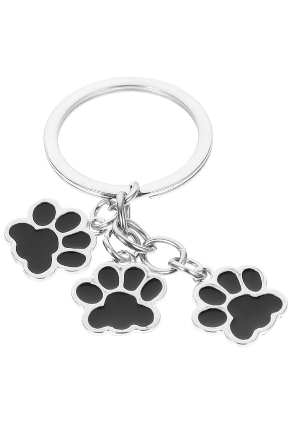 Dog Paw Shaped Keychain Pendant for Pet , Cute Bag Charm Accessory, 1 Piece