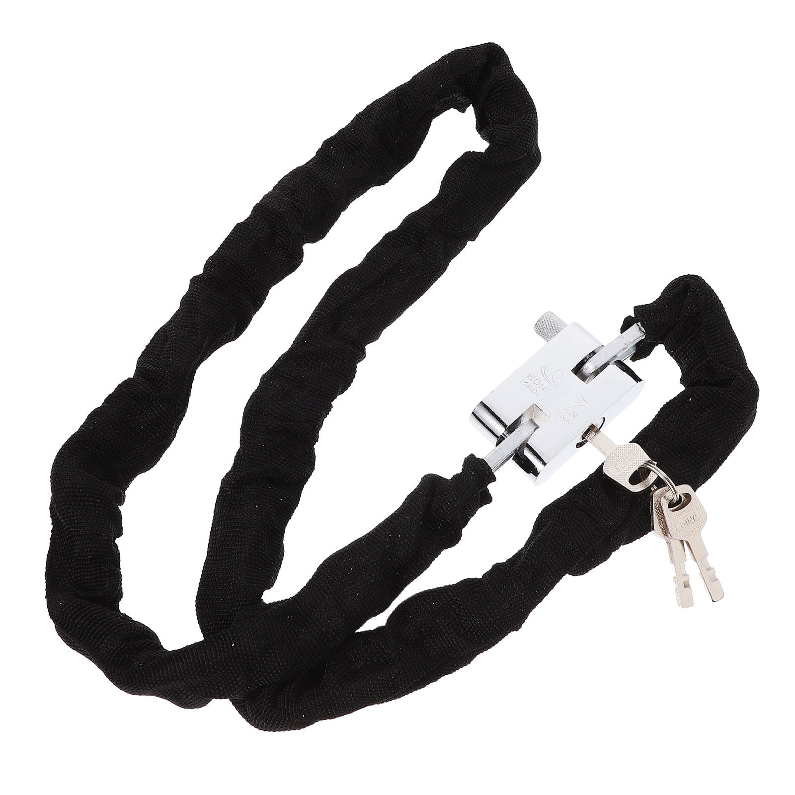 OUNONA Bike Padlock Bike Lock Manganese Steel Black Security 1Set