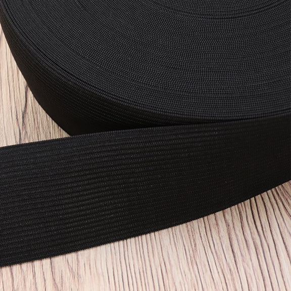 OUNONA DIY Elastic Band for Garment Sewing Black Yarn Made Durable with Good Elasticity 40 Meters