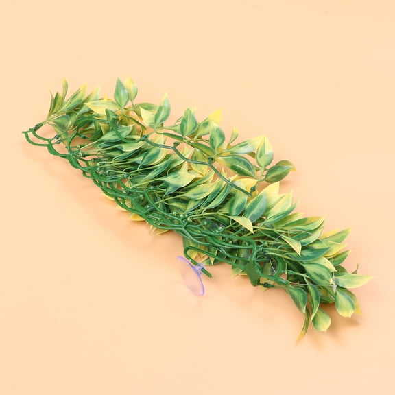 OUNONA DIY Garland Vine Accessories for Decor Made of Plastic Green Color with Suction Cup 1 Pair 0.5 Inch