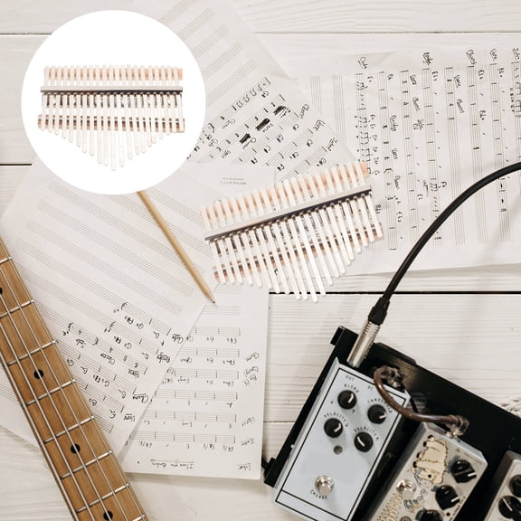 OUNONA DIY Kalimba Kit for Assembling Thumb Piano with Synthesis Material Assorted Color