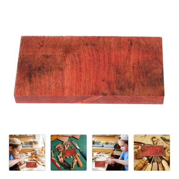 OUNONA DIY Wood Carving Slice for Crafting Projects Comb Making Beveled Edge Wood Block Woodworking Unfinished Slice Slant Edge Wood Cutout