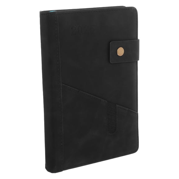 Tineasur Black Undated Daily Planner 1 Pack - Organizer for Scheduling, Notes, Appointments, and Effective Time Management