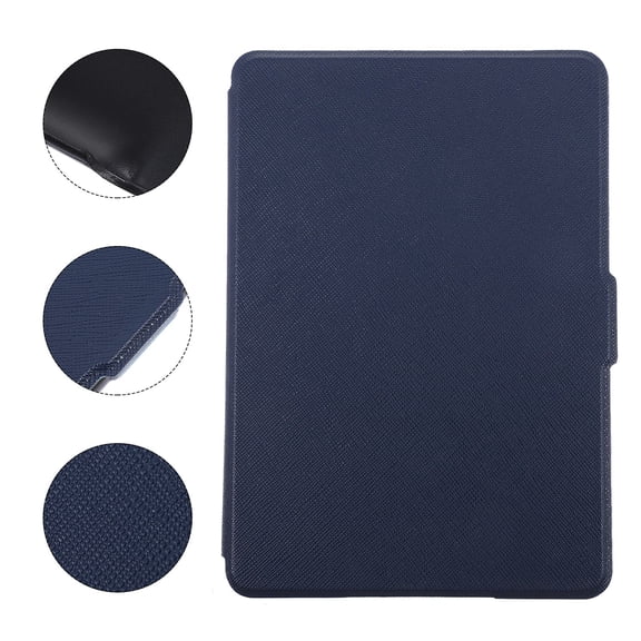 OUNONA Dark Blue Ebook Reader Protector Case with Smooth Stitching and Secure Fit for Kindle
