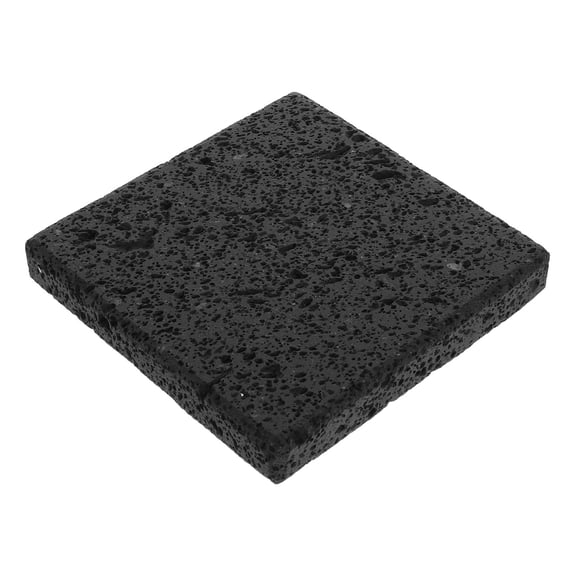 OUNONA Dark Grey Volcanic Rock Grill Stone Pan for Indoor Outdoor Korean BBQ Steak Cooking
