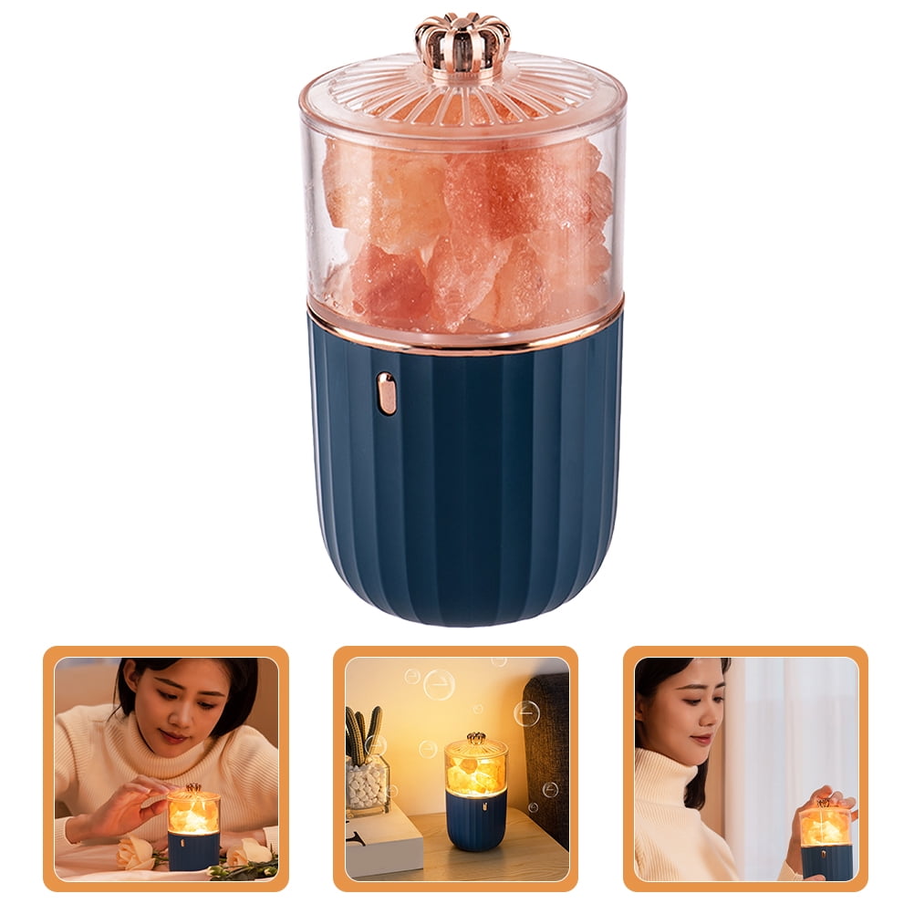 LRXIYODE Crystal Salt Unique Salt Rock Lamp For Friends Office 1Pack 5.7x3.1x3.1in