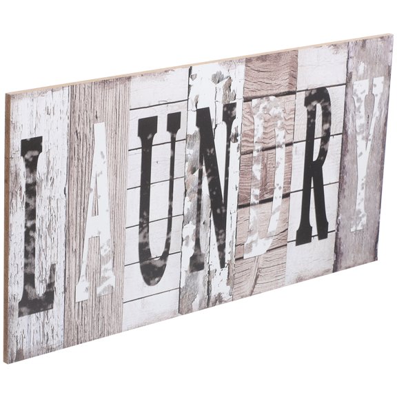 OUNONA Decoration Country Retro Sign Wall Hanging Compact Size Decor 29.5X15X1CM