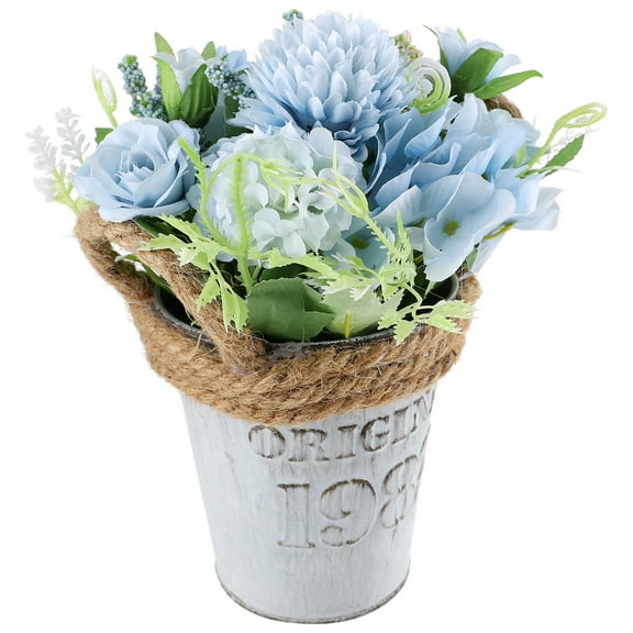 OUNONA Decoration Fall Decorations for Home Potted Hydrangea Flower Bonsai Bride