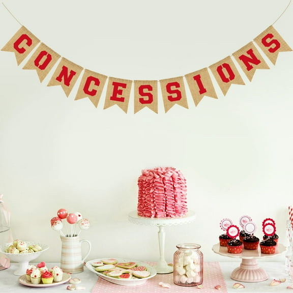 OUNONA  Decoration Party Concession Stand Decorations Banner Supplies