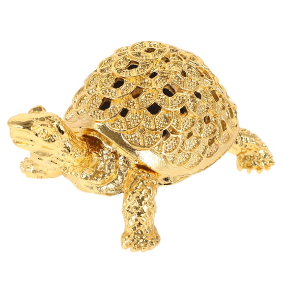 OUNONA Decorative Alloy Turtle Turtle Statue Decoration 1Pcs