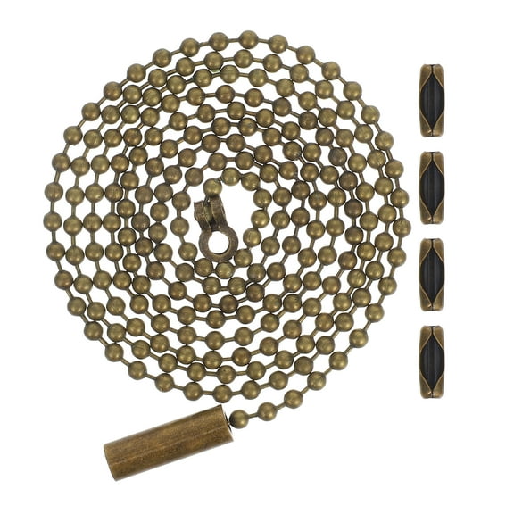 OUNONA Decorative Ceiling Fan Pull Chain Switch with Beaded Chain for Light Fixtures and Ceiling Fan Accessories