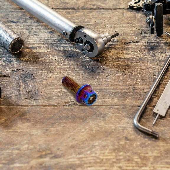 OUNONA Decorative License Plate Fasteners Car Trucks Accessories Metal License Plate Bolts For Motorcycle Automotive Security Screw For Vehicle Hardware M6x12mm