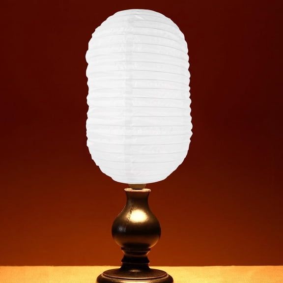 OUNONA Decorative White Paper Lamp Shade Hanging Pendant Lamp Cover Ideal for Weddings and Home