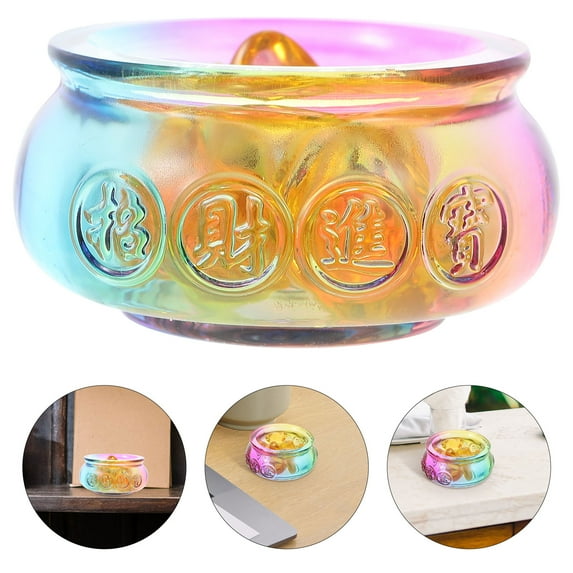 OUNONA Delicate Treasure Basin Desktop Wealth Basin Exquisite Ingot Decor Office Decor