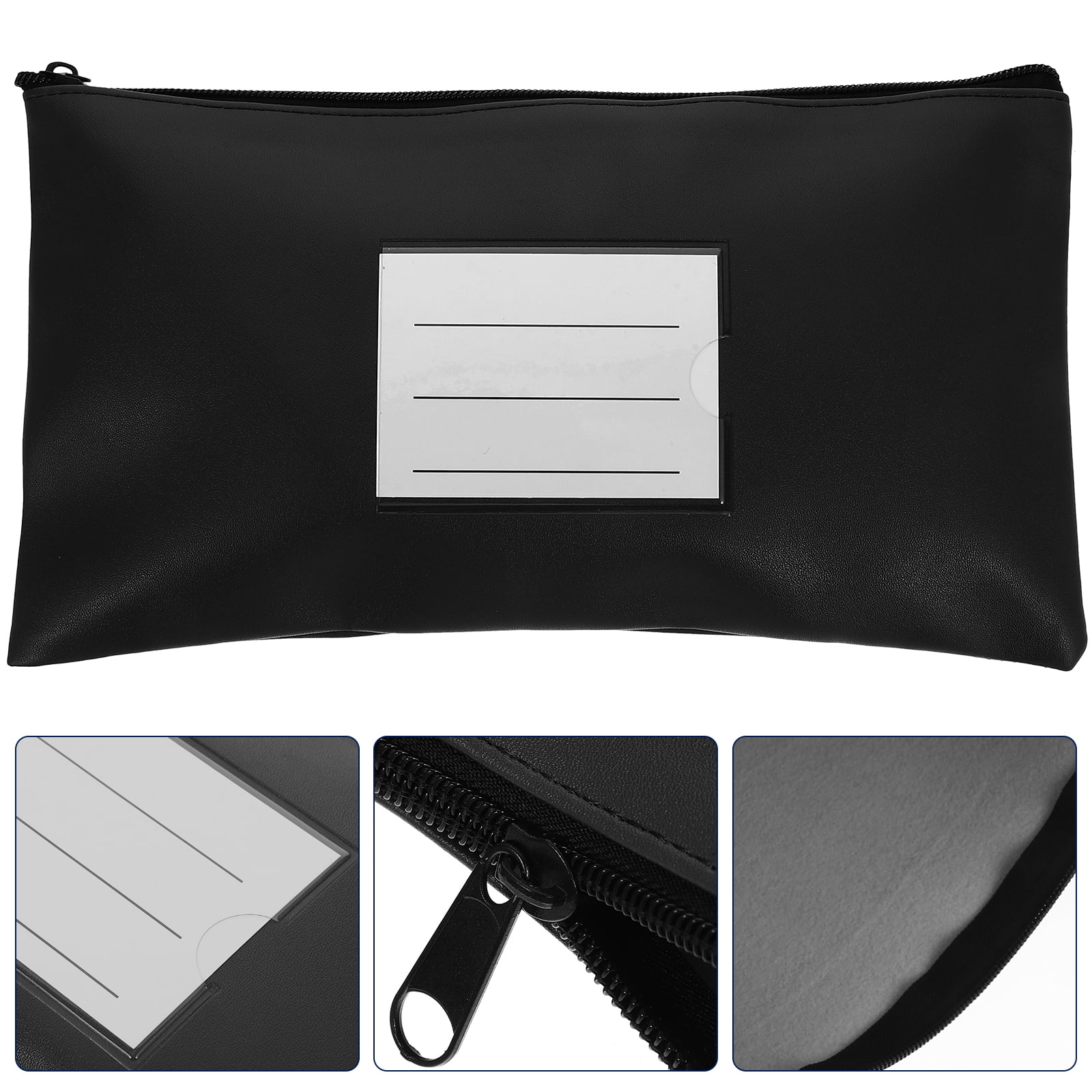 OUNONA Deposit Money Bag Receipt Pouch Portable Cash Bag Multi-use Bill Bag Money Storage Bag