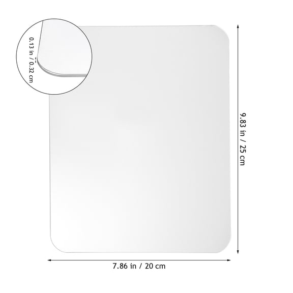 OUNONA Clear Glass Gaming Pad with Smooth , Easy to Mousepad for PC and Laptop Use