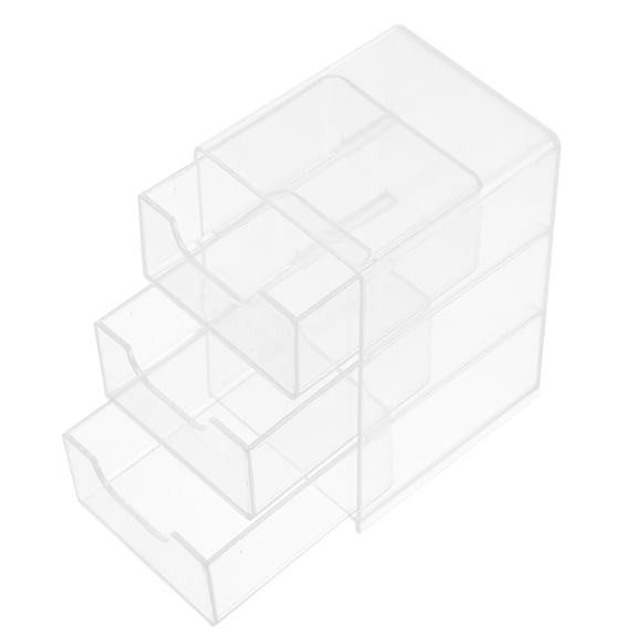 OUNONA Desktop Drawer Box Acrylic Drawer Case For Tabletop Countertop Drawer Organizer Box