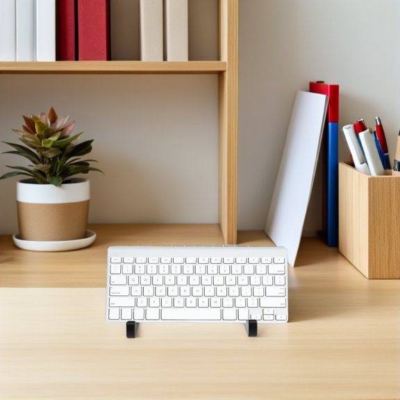 OUNONA Desktop Keyboard Riser with Storage Tray for Organizing and Ergonomic Comfort