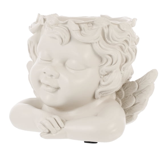 NUOLUX Angel Resin Speaker Holder, Secure and Stylish for Desktop Decor 1Pc