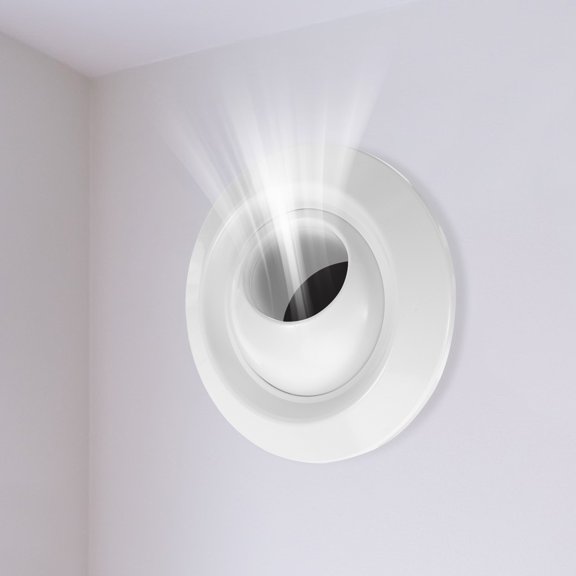 OUNONA Detachable ABS Round Exhaust Vent Cover with Adjustable Nozzle for Car and Factory Ventilation