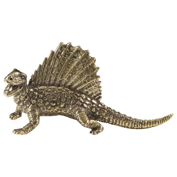 OUNONA Dimetrodon Statue Dinosaur Figures Toys Dinosaurs Golden