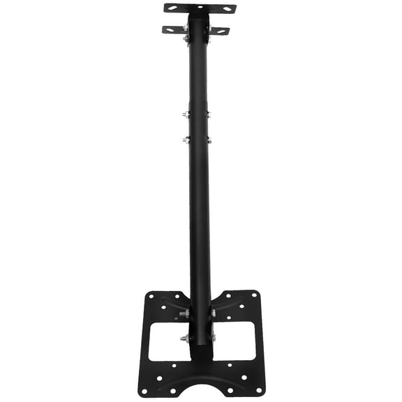 OUNONA Wall-Mounted TV Hanger Adjustable Height Heavy Duty Rolled Steel Bracket for Flat Screen TVs