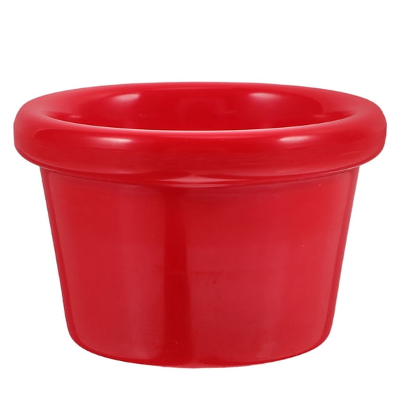 OUNONA Reusable Red Seasoning Bowls Multi Use Sauce Containers for Home and Outdoor Dining