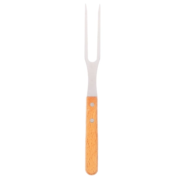FOLOYORI Multifunctional Meat Fork with Antislip Wooden Handle for Barbecue and Outdoor Cooking
