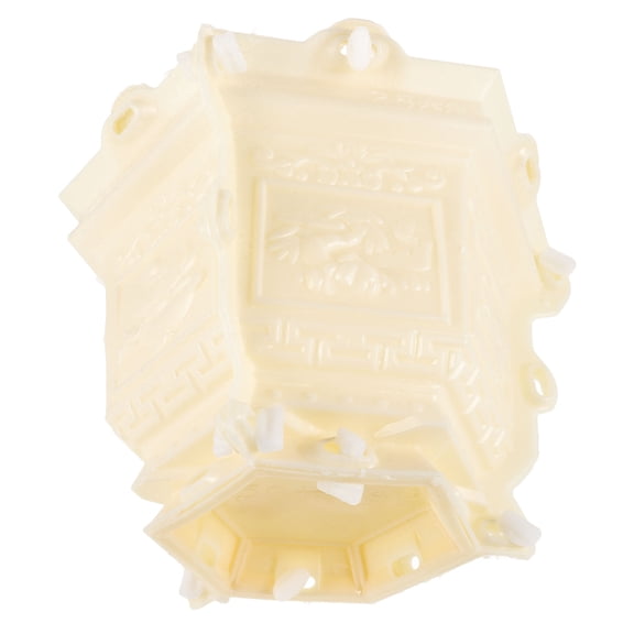 Beige ABS Planter Mold for Kitchen Use Create Unique Hexagonal Flower Pots 6 Inches