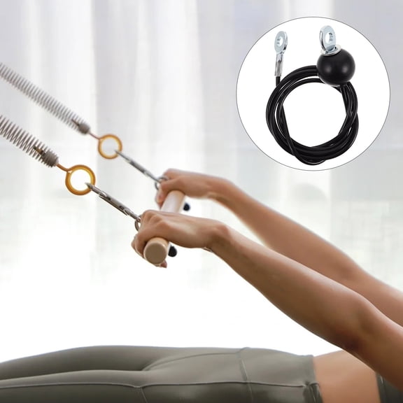 OUNONA Diy Home Gym Pulley System Wire Multi-Function Steel Wire For Fly Exercises And High Pulldown Adjustable Cable Machine Rope Attachment For Muscle Training