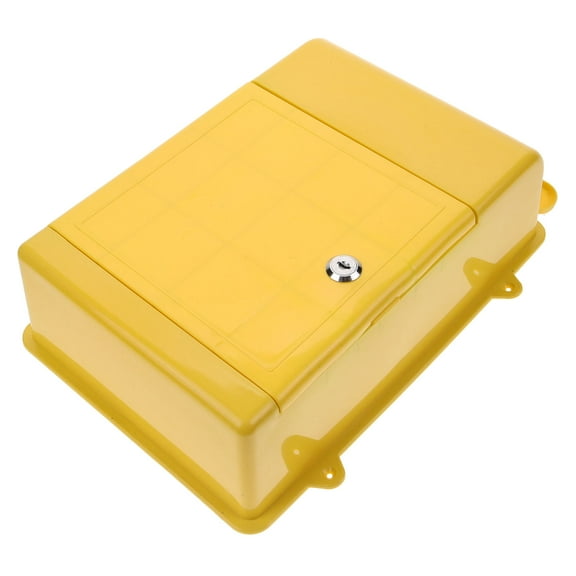 OUNONA Documents Envelope Style Wall Mount Mailbox Office 34.60X26.50X10.00CM Yellow