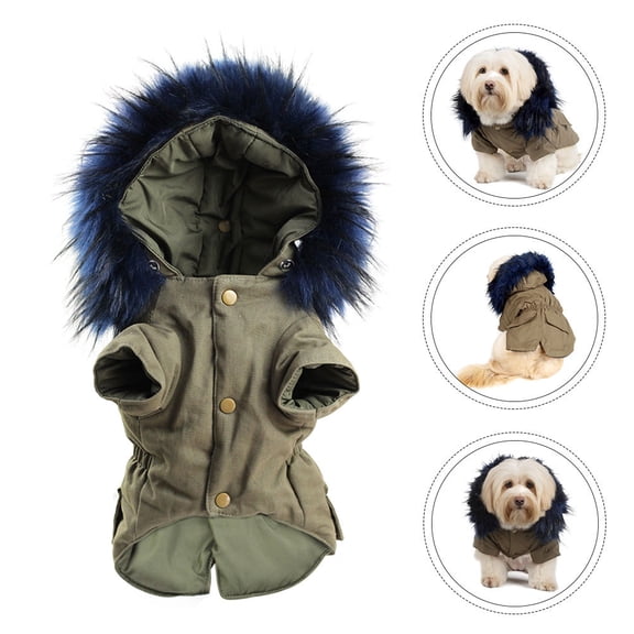OUNONA Dog Costumes Winter Season Pet Dog Clothes Chic Style 1Pcs
