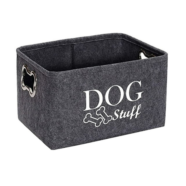 OUNONA Dog Storage Toys Basket Pet Box Container Boxes Baskets Bin