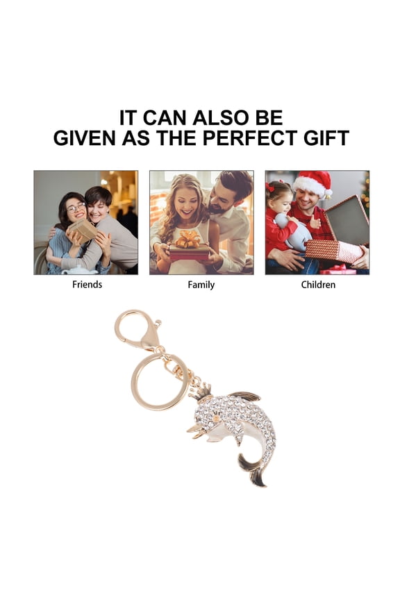 Dolphin Keychain Fancy Chains Animals Accessories Keychains White