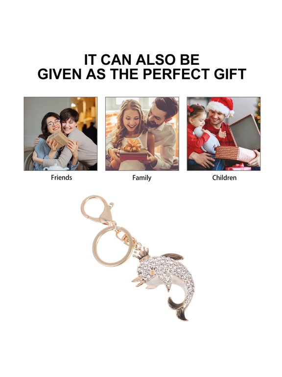 Dolphin Keychain Fancy Chains Animals Accessories Keychains White