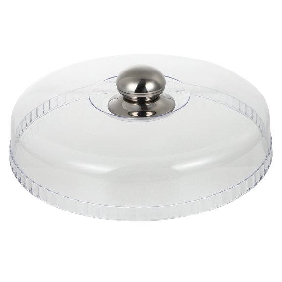 OUNONA Clear Dome Cake Cover Plastic Cloche for Dust , Round Shape, 1 Piece, Ideal for Housewarming and Kitchen Use