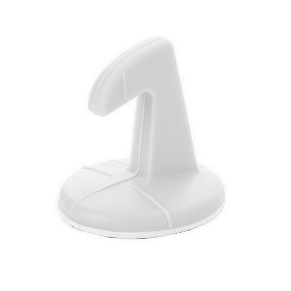 OUNONA  Door Crash Pad Wall Guard for Knob Handle Protector Bumper White