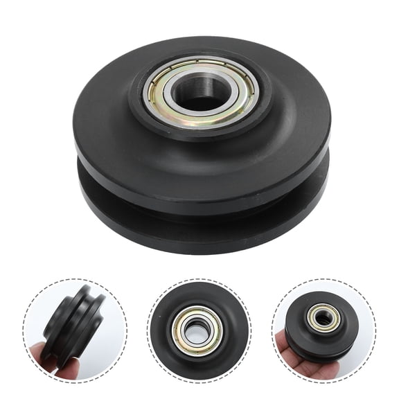 Homoyoyo Black Nylon Steel Door Roller Wheel for Sliding Doors and Panels, and Easy to Install for Home Use