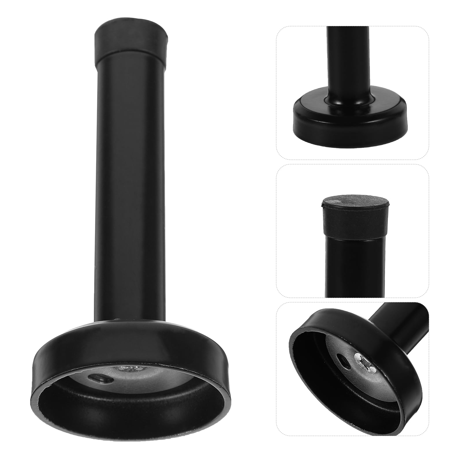 OUNONA Door Stop with Holder Protectors 9.50X4.20X4.20CM Black ...