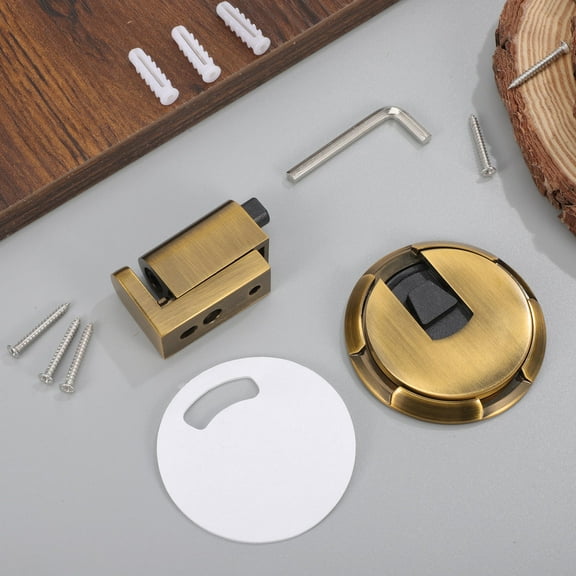 OUNONA Floor Door Stopper Windproof Mechanical Door Slam Protector To Keep Door From Closing Heavy Duty Self Adhesive Gate Stopper